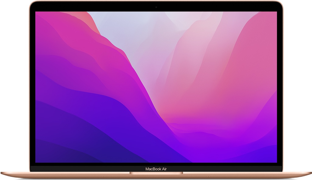 13-inch MacBook Air: Apple M1 chip with 8-core CPU and 7-core GPU,8 Go, 256GB - Gold