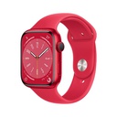 Apple Watch Series 8 GPS 41mm (PRODUCT)RED Aluminium Case with (PRODUCT)RED Sport Band - Regular